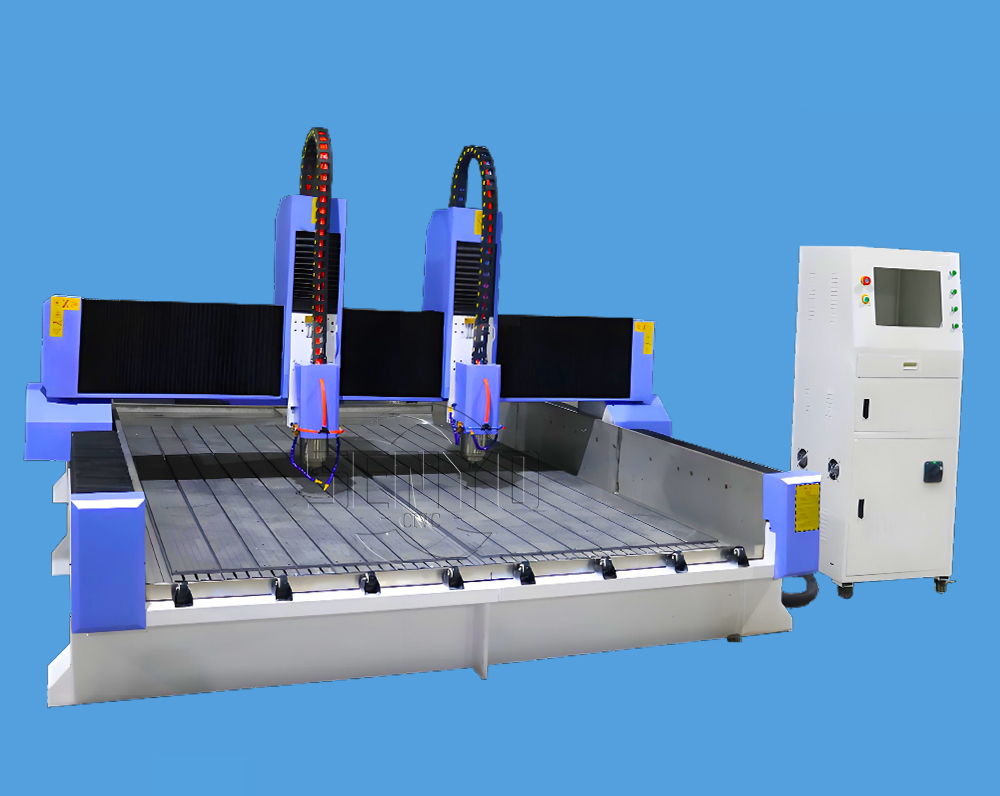 Split Type 2 Spindle CNC Machine For Stone  Marble Granite