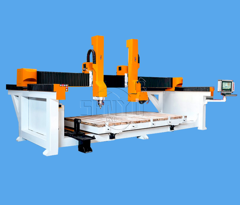 Stone Processing Machinery 4 Axis Sintered Marble Granite Slab Tile Bridge Saw Cutting Machine