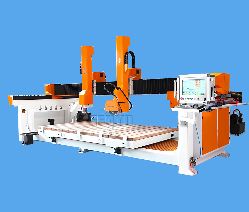 Bridge Saw Cutting Machine with Engraving Spindle for Stone Processing Machinery 4 Axis Sintered Marble Granite Slab Tile