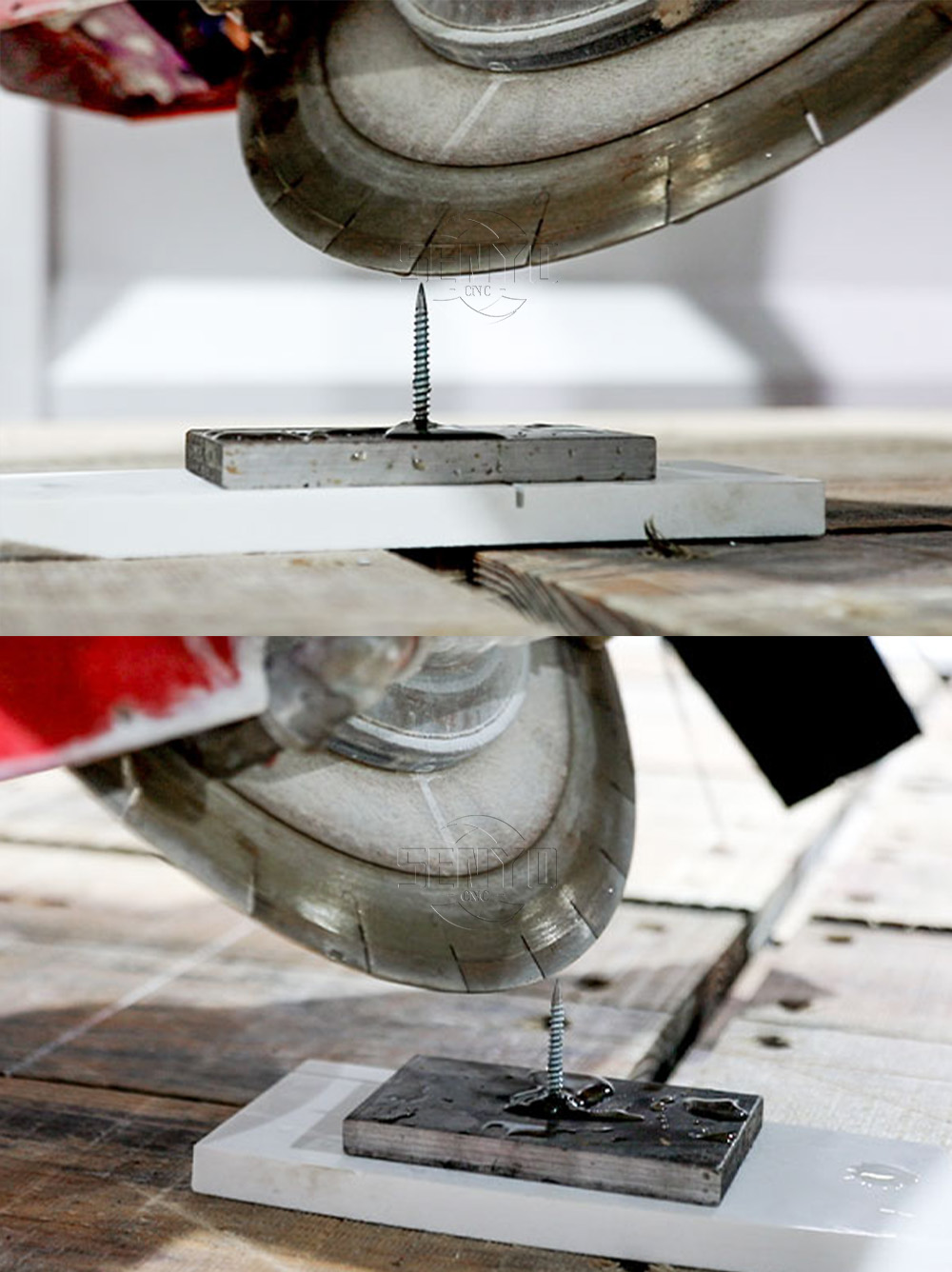 4 Axis Bridge Saw Stone Marble Saw Cutter for Processing Bathroom Countertops