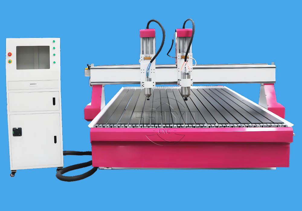 Dual Spindles CNC Machine With 1530 5*10ft 3 Axis CNC Wood Door Making Machine