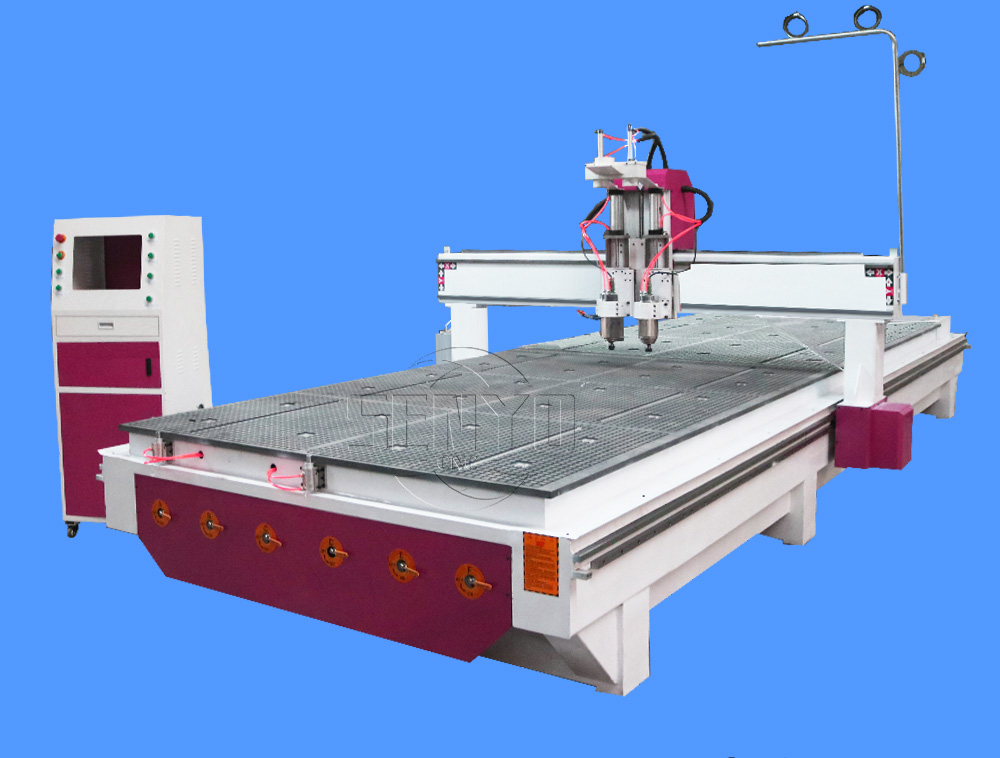 CNC Router 2 Heads Wood Craft Acrylic Plastic Engraving Signs Carving