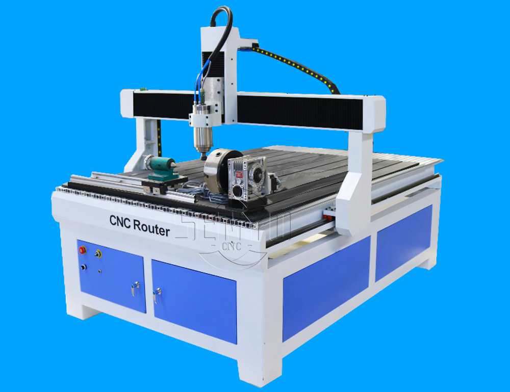 Low Cost 4x5 CNC Router Machine 4th Rotary Axis For Hobby