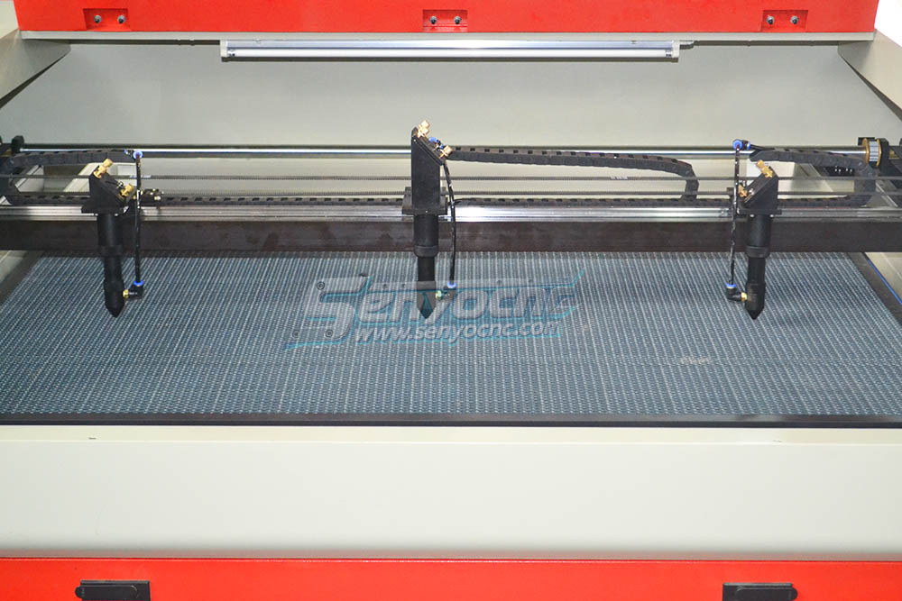 Three Heads 1610 CO2 Laser Engraving Cutting Machine For Sale