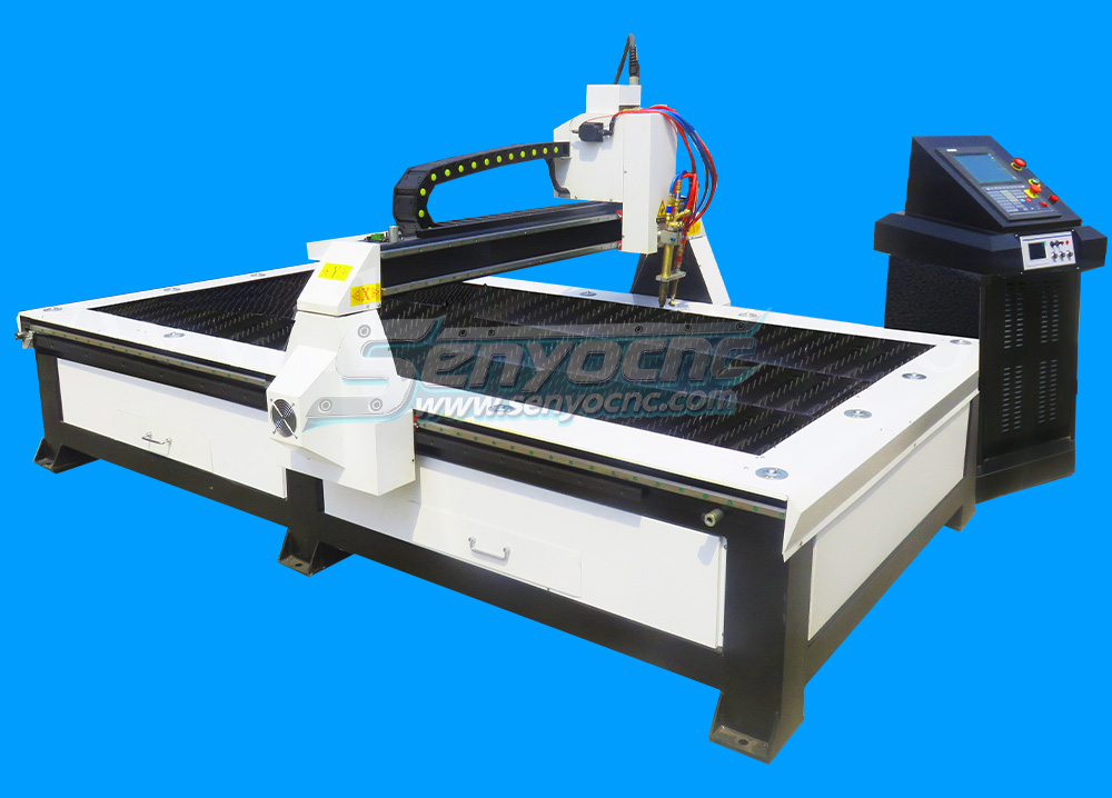 Robust CNC Plasma Cutting Machines with Flame Cut Head for Heavy-Duty Industrial Use
