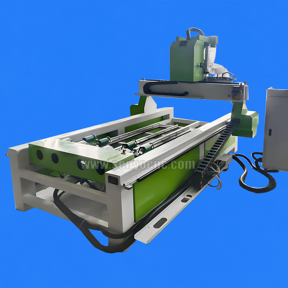 Industrial 3D 4 Axis One Holder 4 Heads 4 Rotary CNC Router Machine for Chair Legs, Table Legs, Stair Balusters & Wood Furniture Turning