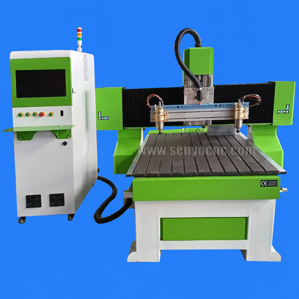 One Holder Dual Spindle Mini CNC Router Machine for Wood, MDF, Acrylic, PVC & Small Parts Batch Engraving