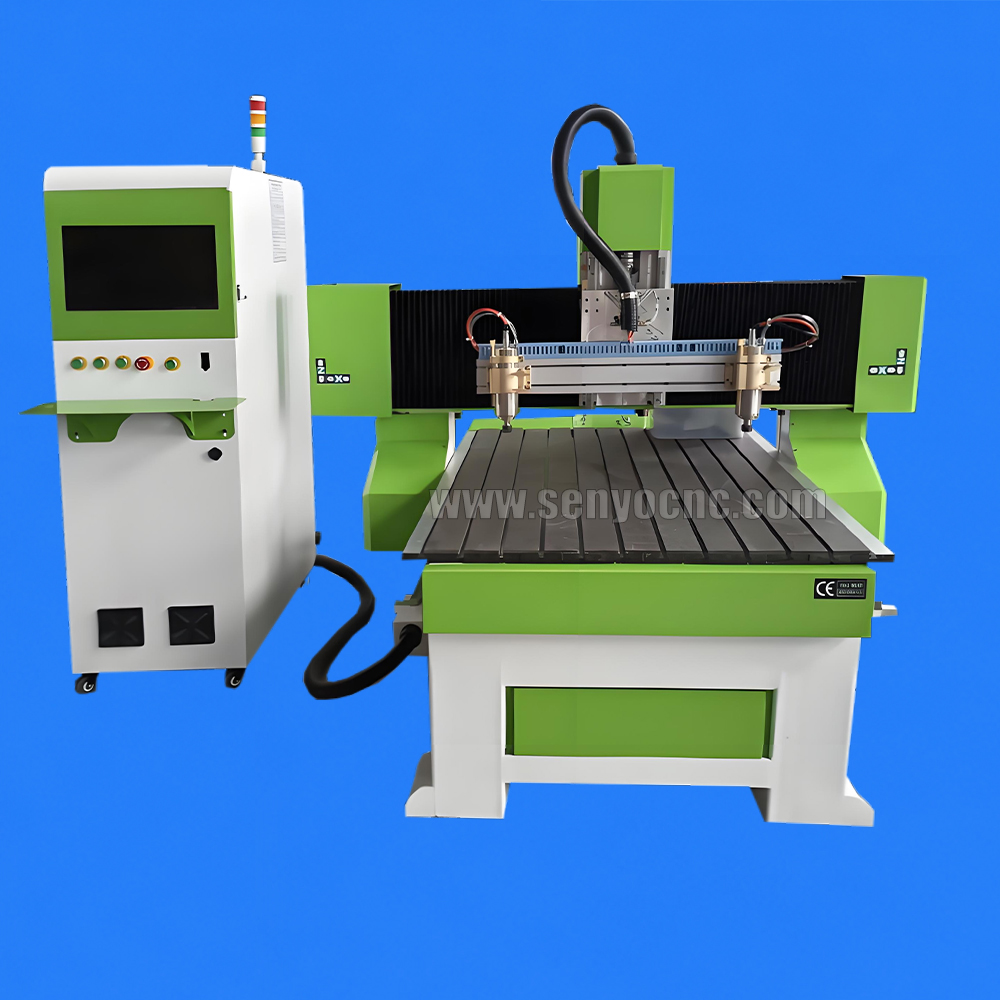 One Holder Dual Spindle Mini CNC Router Machine for Wood, MDF, Acrylic, PVC & Small Parts Batch Engraving