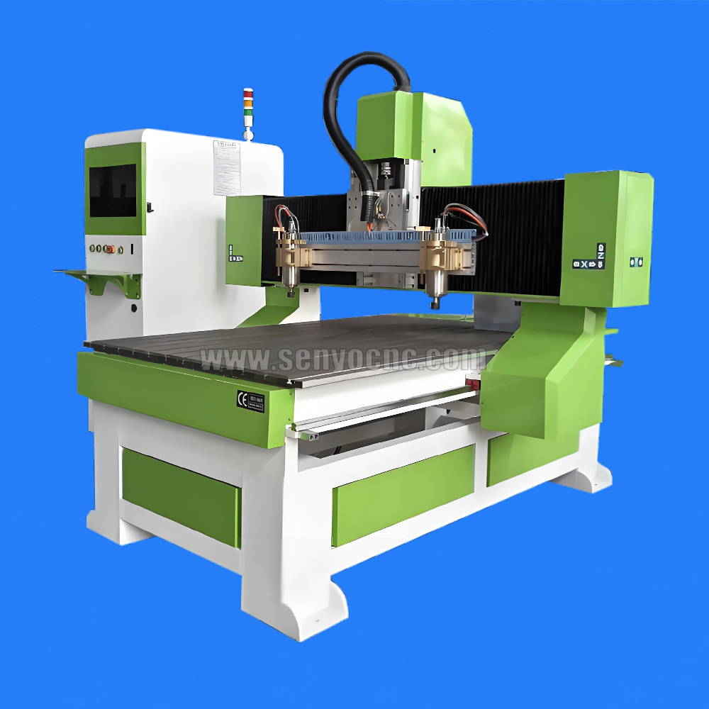 One Holder Dual Spindle Mini CNC Router Machine for Wood, MDF, Acrylic, PVC & Small Parts Batch Engraving