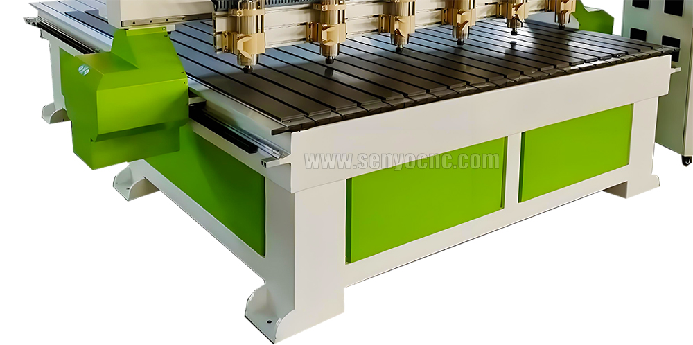 1530 CNC Router Machine One Holder 6 Spindles with T-Slot Worktable for Large Size Wood Panel Processing