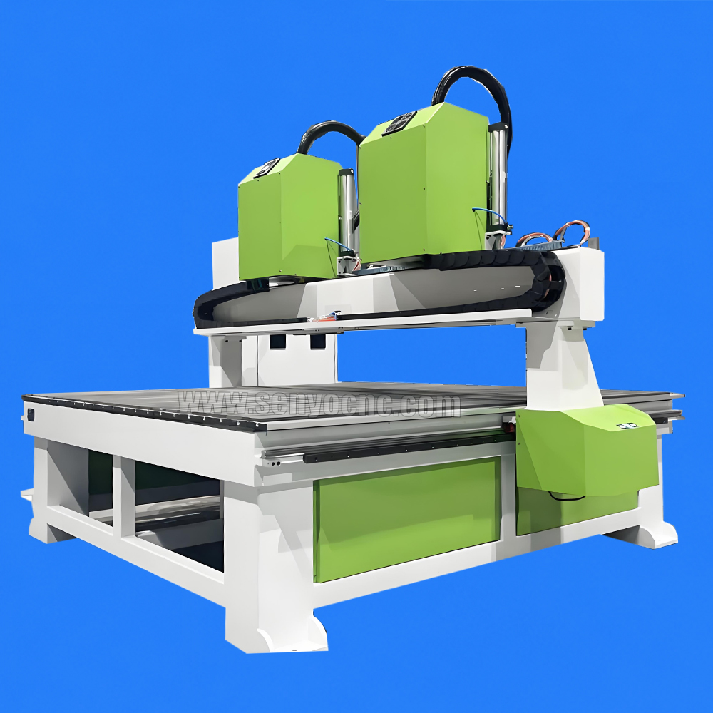 1530 CNC Router Machine Two Holders 10 Spindles for High-Efficiency Multi-Head Woodworking Production