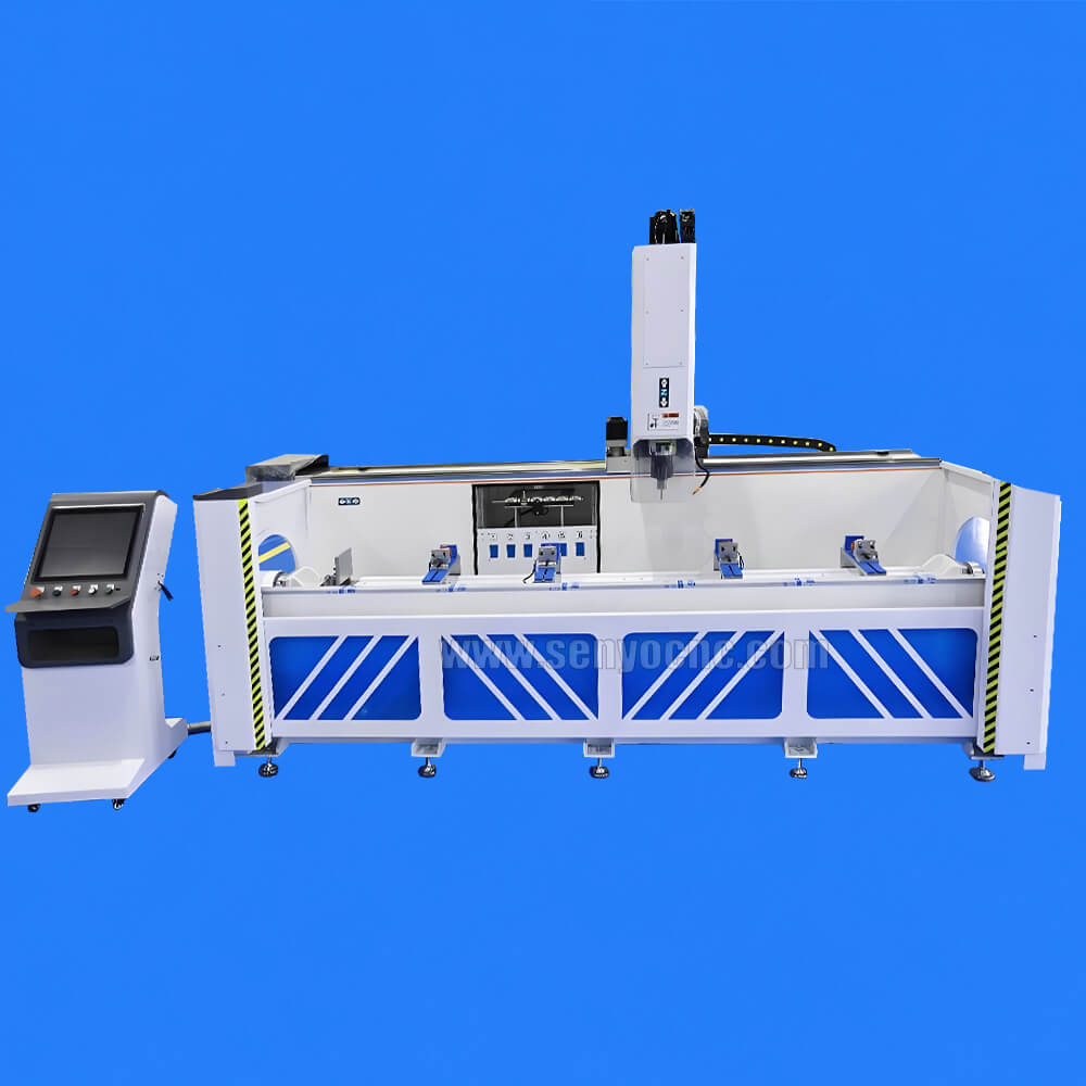 4 Axis CNC Machining Center for Aluminum Profile Cutting, Drilling & Milling | Window & Door Fabrication