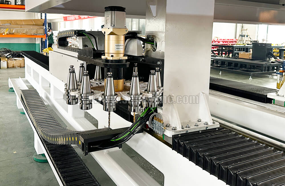 High-Speed 4-Axis CNC Aluminum Machining Center 6500mm with 12-Tool ATC for Curtain Wall & Industrial Profiles