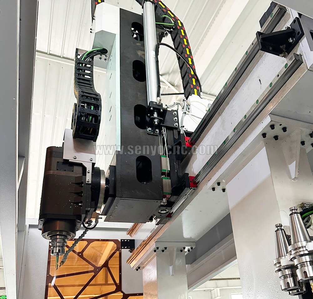 High-Speed 4-Axis CNC Aluminum Machining Center 6500mm with 12-Tool ATC for Curtain Wall & Industrial Profiles