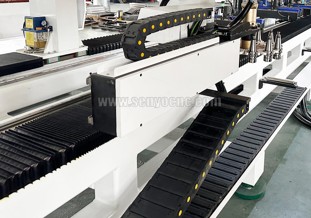 High-Speed 4-Axis CNC Aluminum Machining Center 6500mm with 12-Tool ATC for Curtain Wall & Industrial Profiles